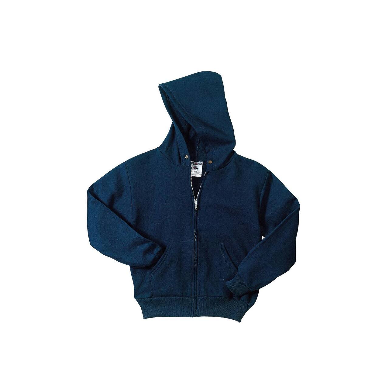 JERZEES® NuBlend® Youth Full-Zip Hooded Sweatshirt